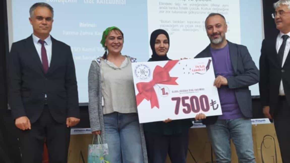 Yalova Öykü Günleri'nde Merkezimize   İki  Güzel Derece